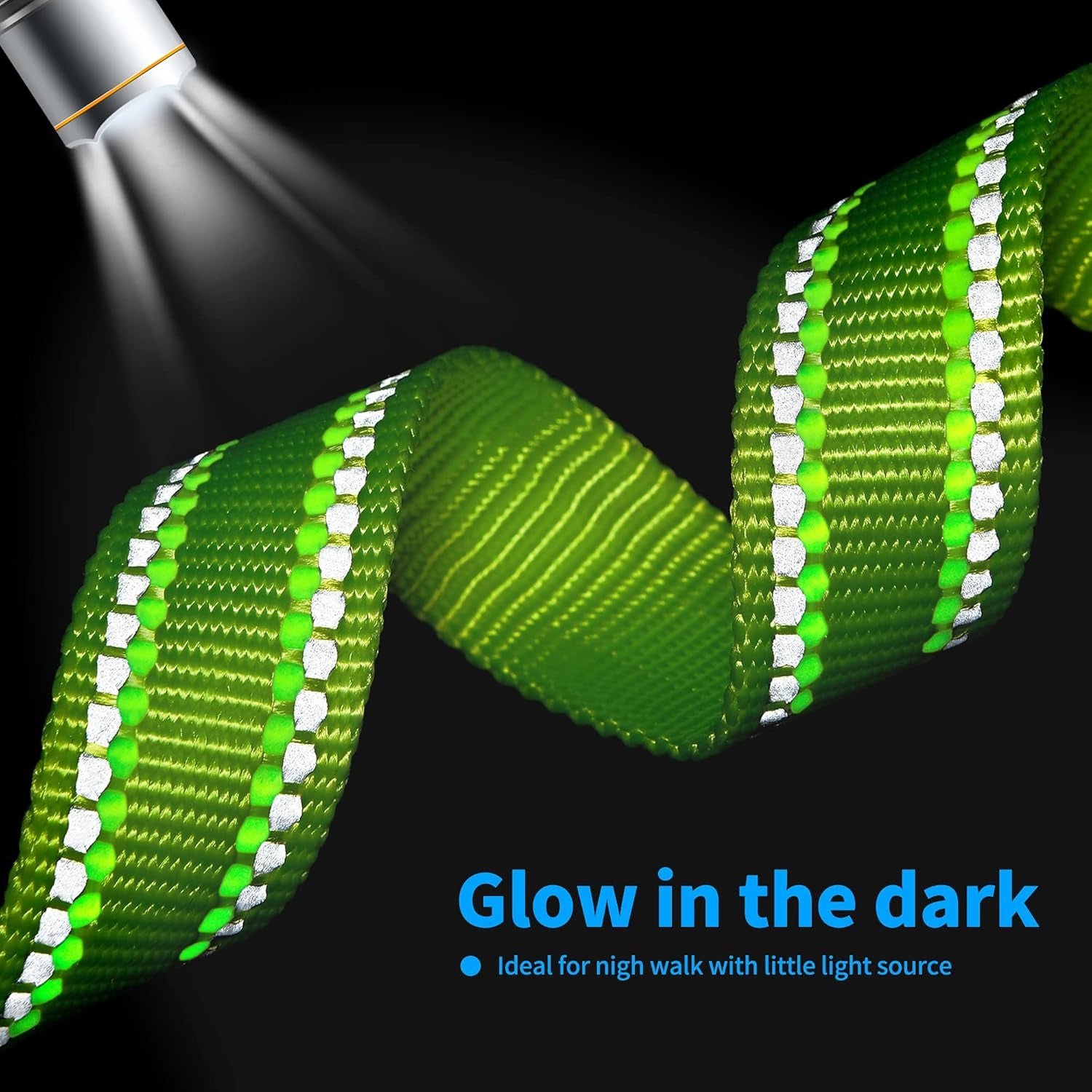 Reflective Dog Collar, Basic Dog Collars Adjustable Quick Release, Soft Nylon Pet Collar with Metal D-Ring for Small Medium Large Dogs (Lime, S Neck11-15