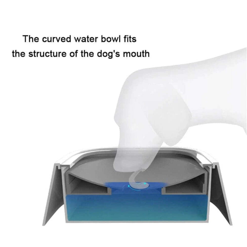 Dog Drinking Water Bowl with Floating Design - Non-Wetting, Non-Skid, Large Capa